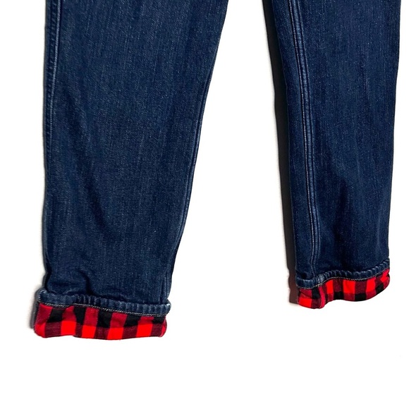 Carhartt | Flannel Lined Plaid Denim Straight Original Fit Size 6 Short - Picture 5 of 7